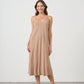 Sylvia Slip Dress Beige