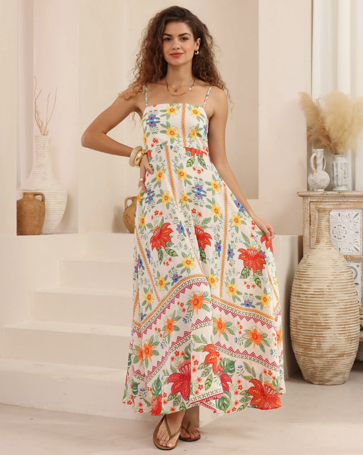 The Secret Garden Maxi Slip Dress