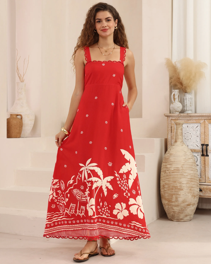 The Dream Maxi Dress - Red