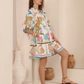 Cyprus Babydoll Dress Iris Maxi