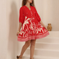The Dream Babydoll Dress - Red