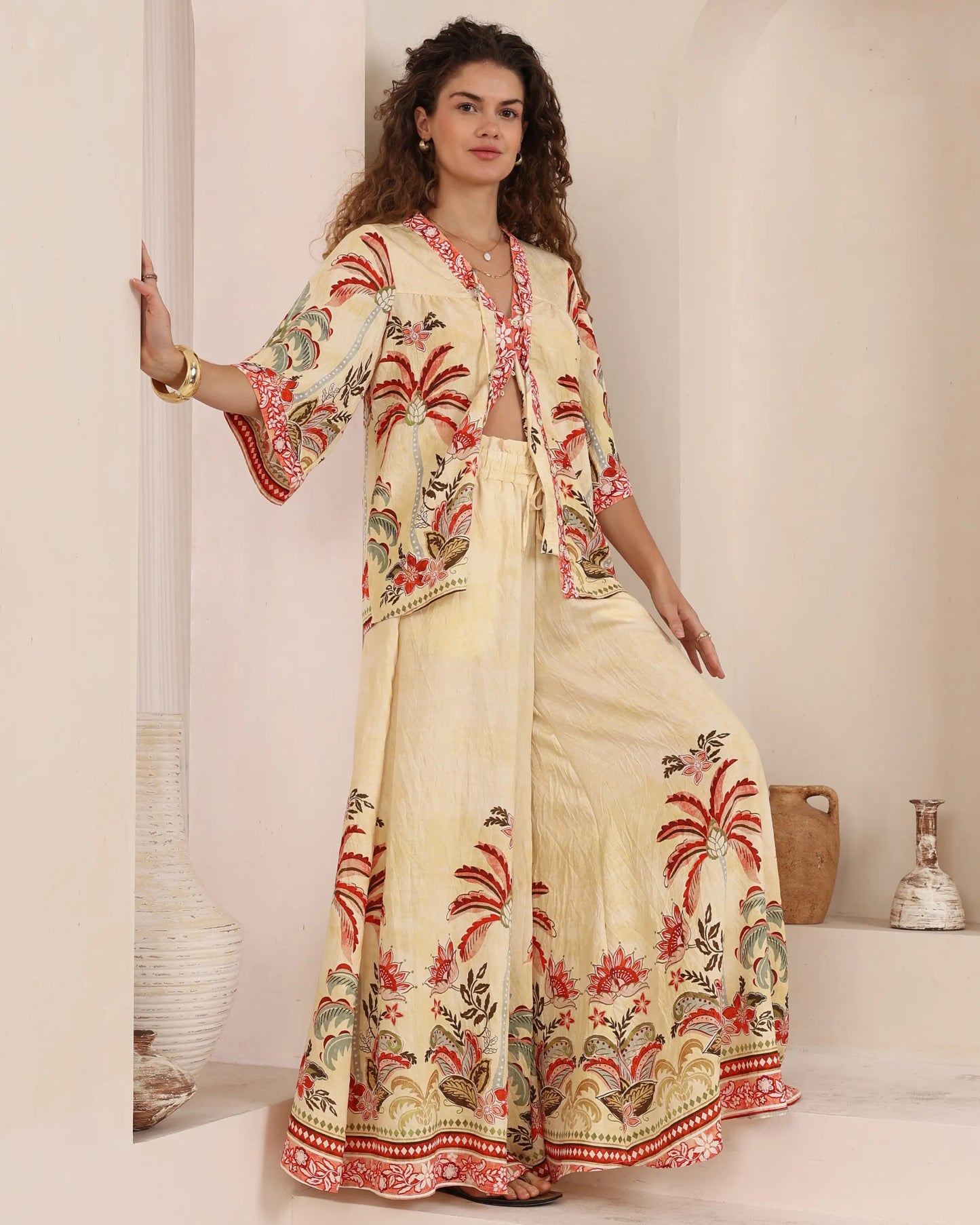 Earth Palm Top By Iris Maxi