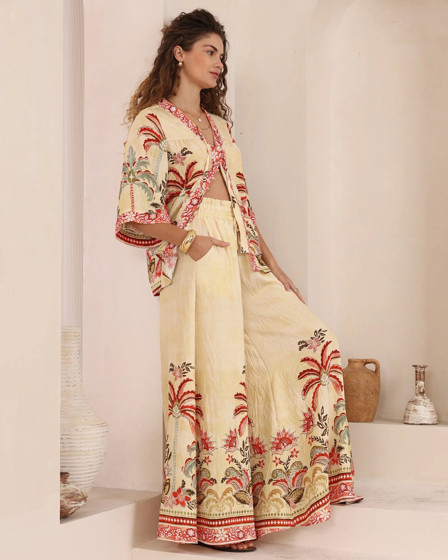 Earth Palm Top By Iris Maxi