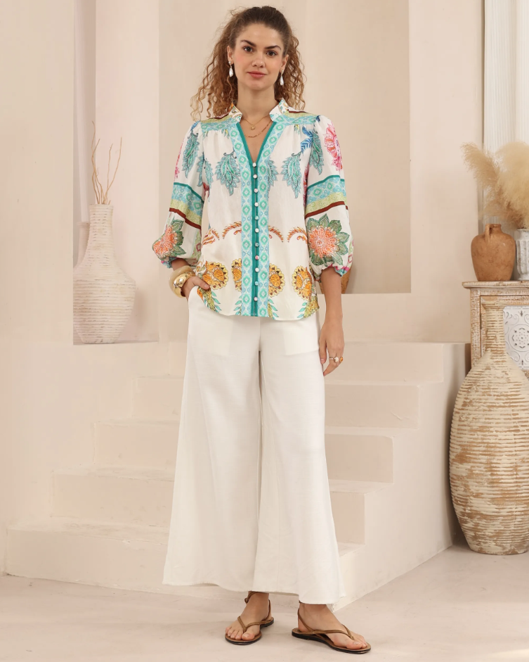 Cyprus Shirt Iris Maxi