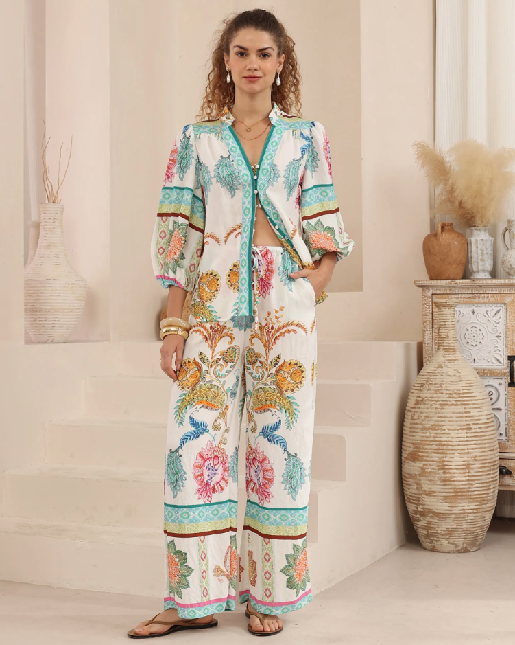 Cyprus Long Pants Iris Maxi