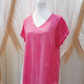 Cleo Linen Top - Hot Pink