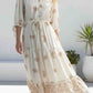 Arabella Paisley Maxi Dress - Cream