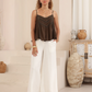 Roxy Lace Singlet - Brown