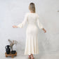 Jessica Knitted Winter White Dress