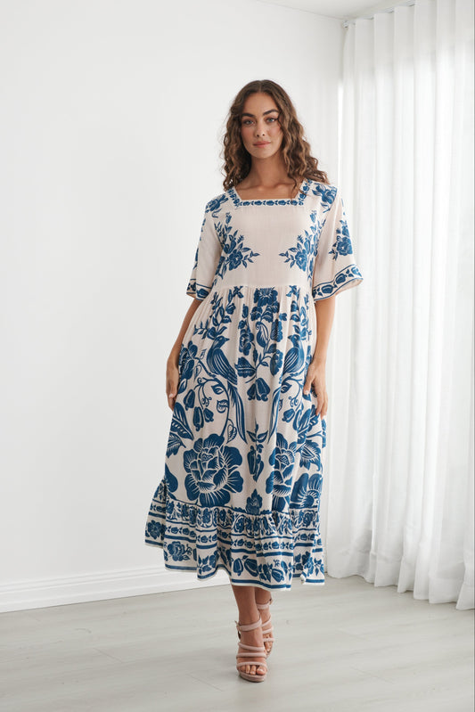 Hera Square Neck Dress