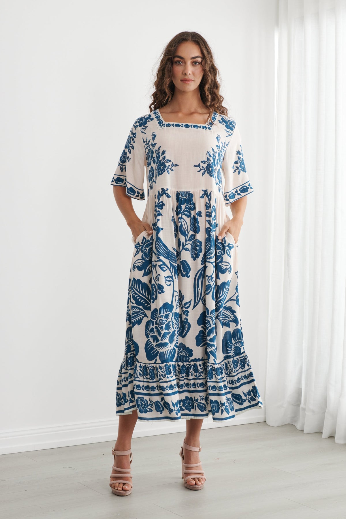Hera Square Neck Dress