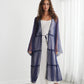 Sheer Long Jacket Blue