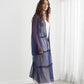Sheer Long Jacket Blue
