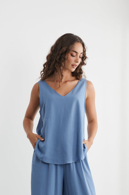 Ola Tank Top Blue