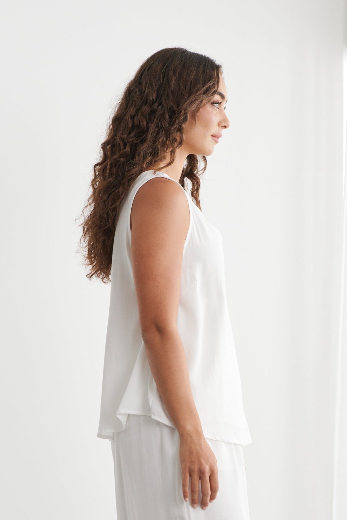 Ola Tank Top White