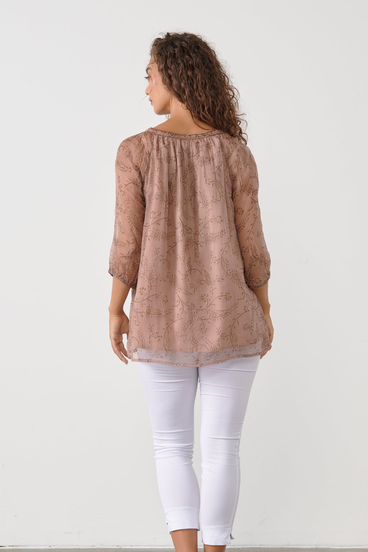 Shimmeraze Cinnamon Blouse