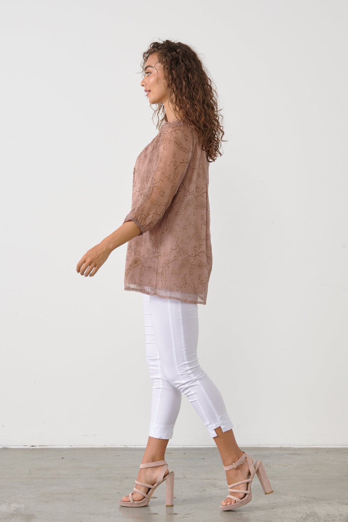 Shimmeraze Cinnamon Blouse
