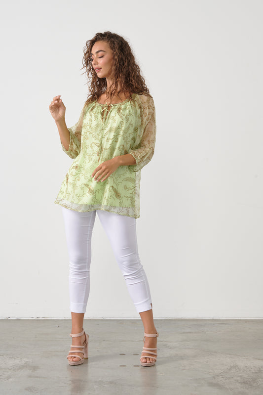 Shimmeraze Peridot Blouse