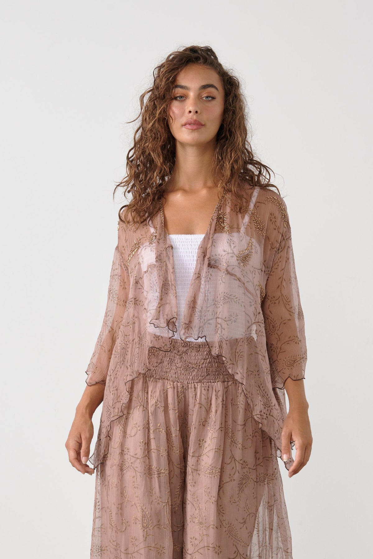 Shimmeraze cinnamon Jacket