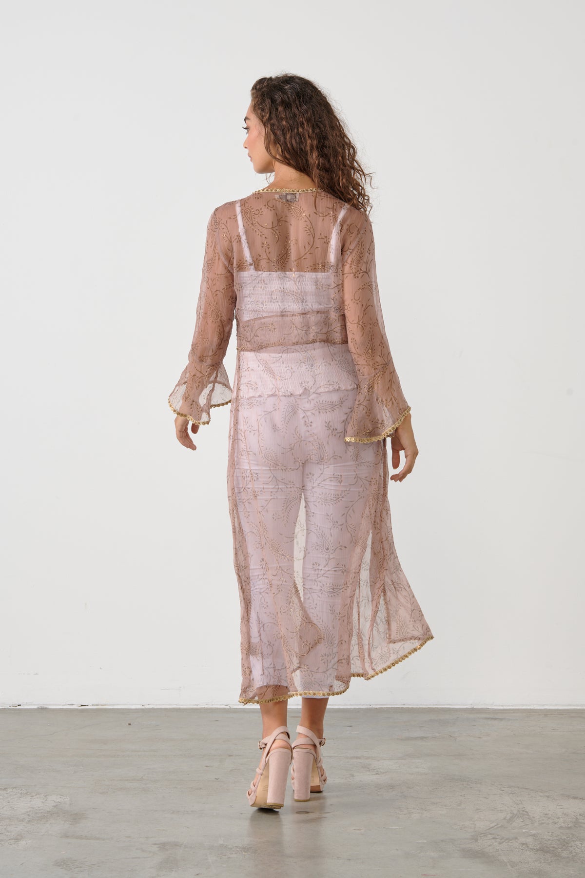 Shimmeraze Cinnamon Long Jacket