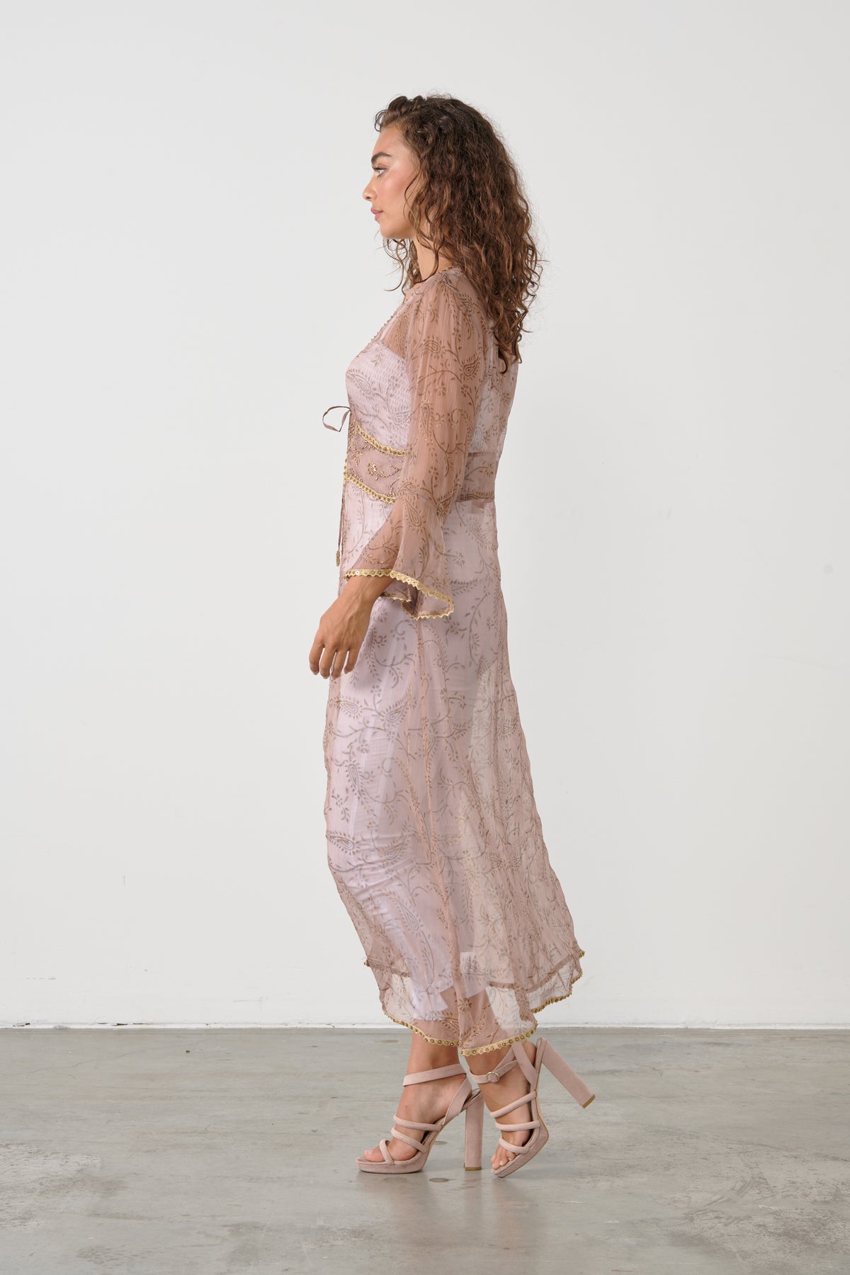 Shimmeraze Cinnamon Long Jacket