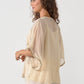 Moonlight Beach Blouse Floaty Sleeve Vanilla