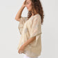 Moonlight Beach Blouse Floaty Sleeve Vanilla