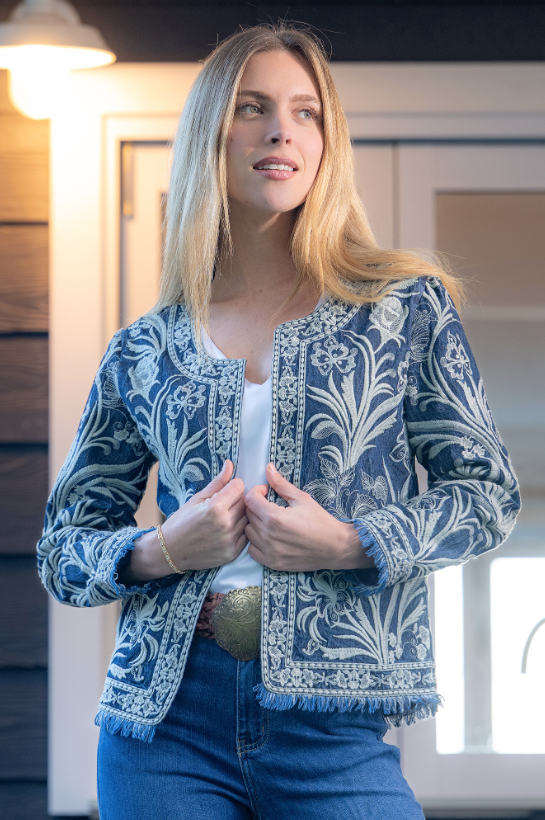 Bella Denim Embroidered Jacket