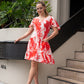 Devine Dress - Red & White