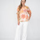 Peach Flower Garden Top