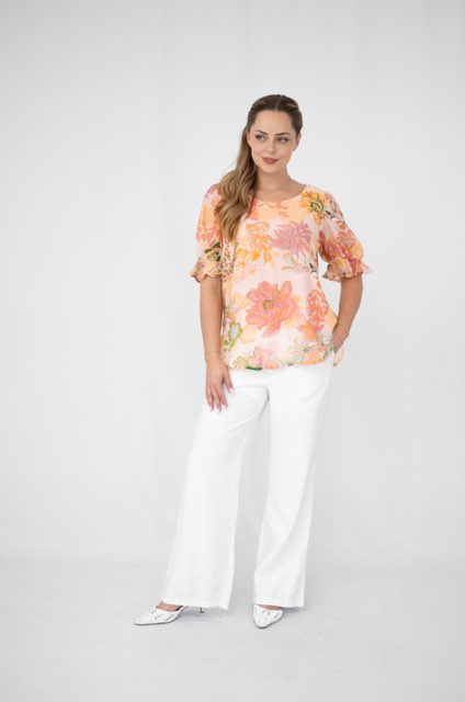 Peach Flower Garden Top
