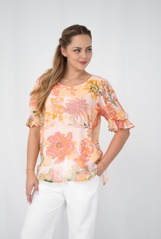 Peach Flower Garden Top