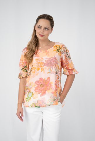 Peach Flower Garden Top