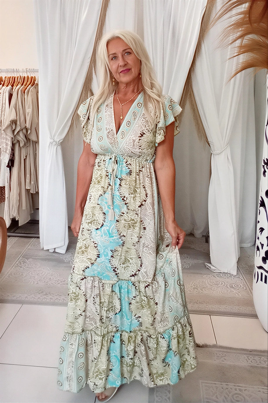 Fae Maxi Dress - Natural