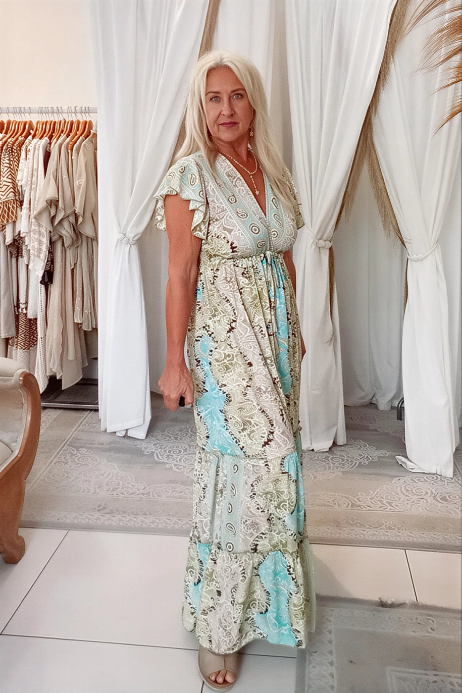 Fae Maxi Dress - Natural