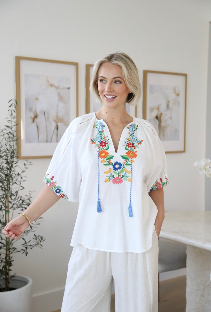 Gypsy Rose Top White