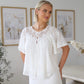 Shell Blouse White Lace