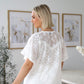 Shell Blouse White Lace