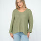 Coco Cotton Knitted Jumper Light Sage