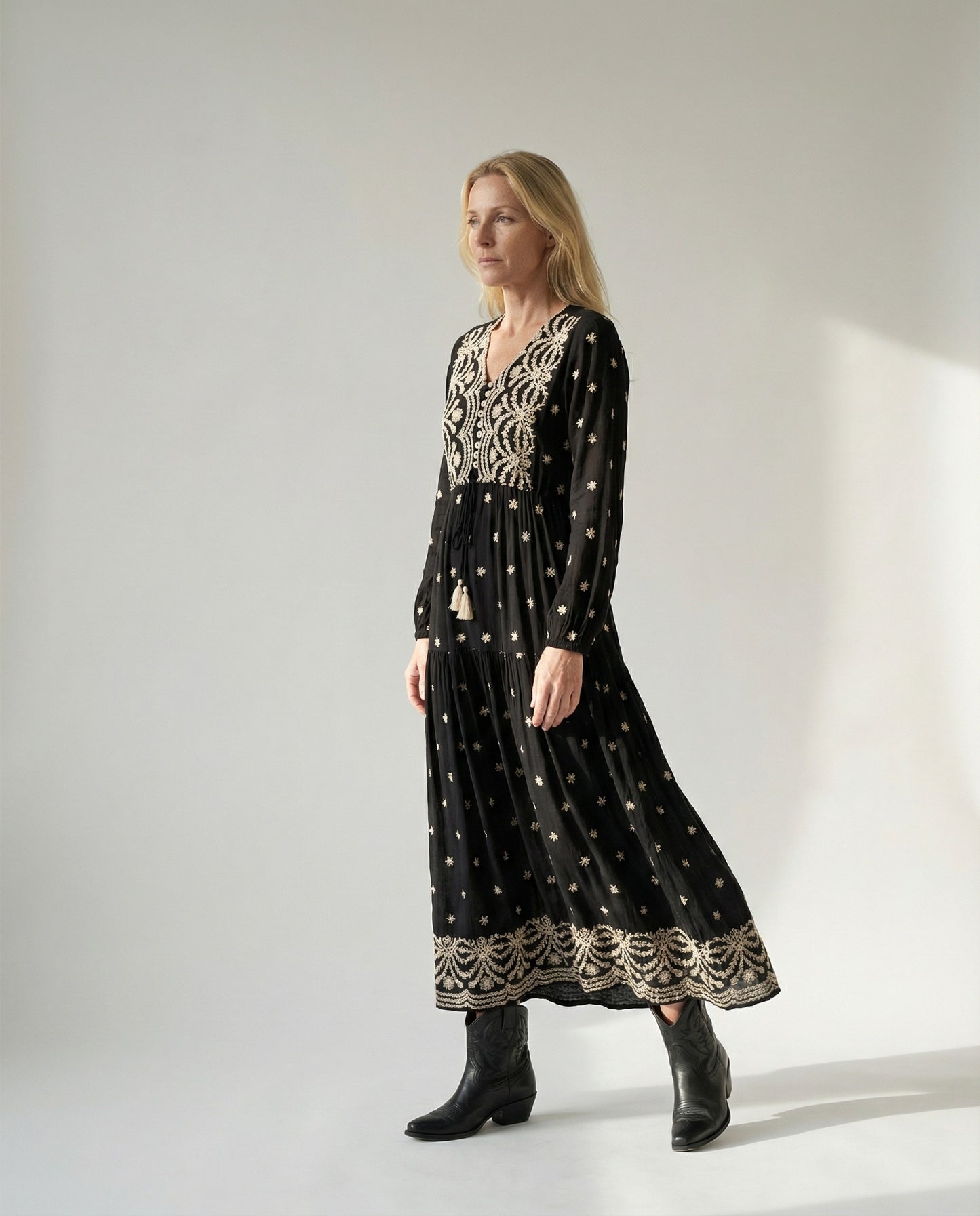 Cara Dress - Black Maxi