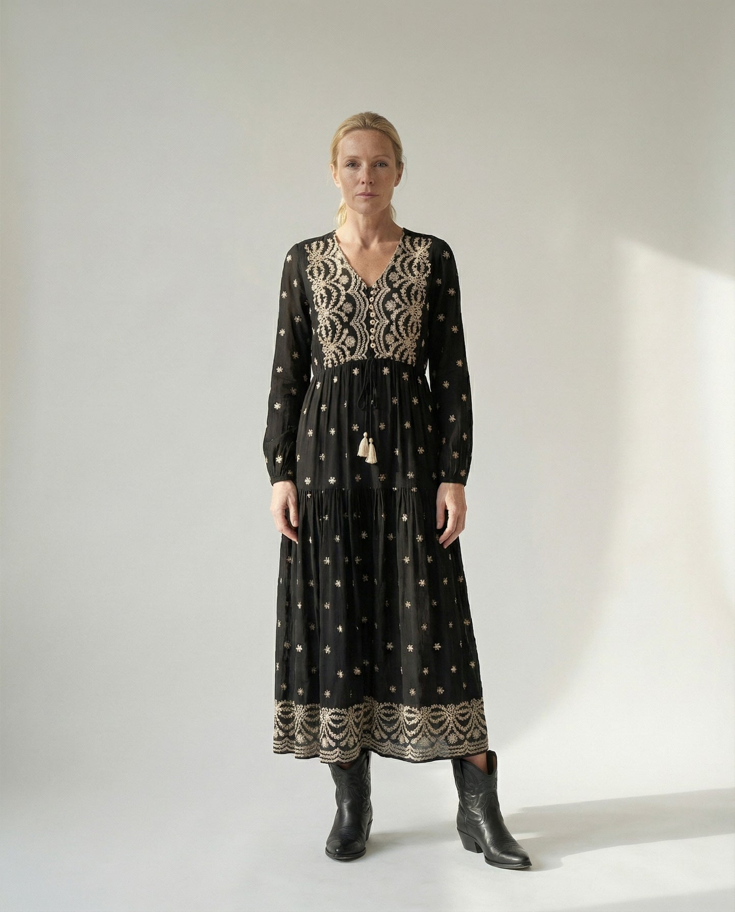 Cara Dress - Black Maxi