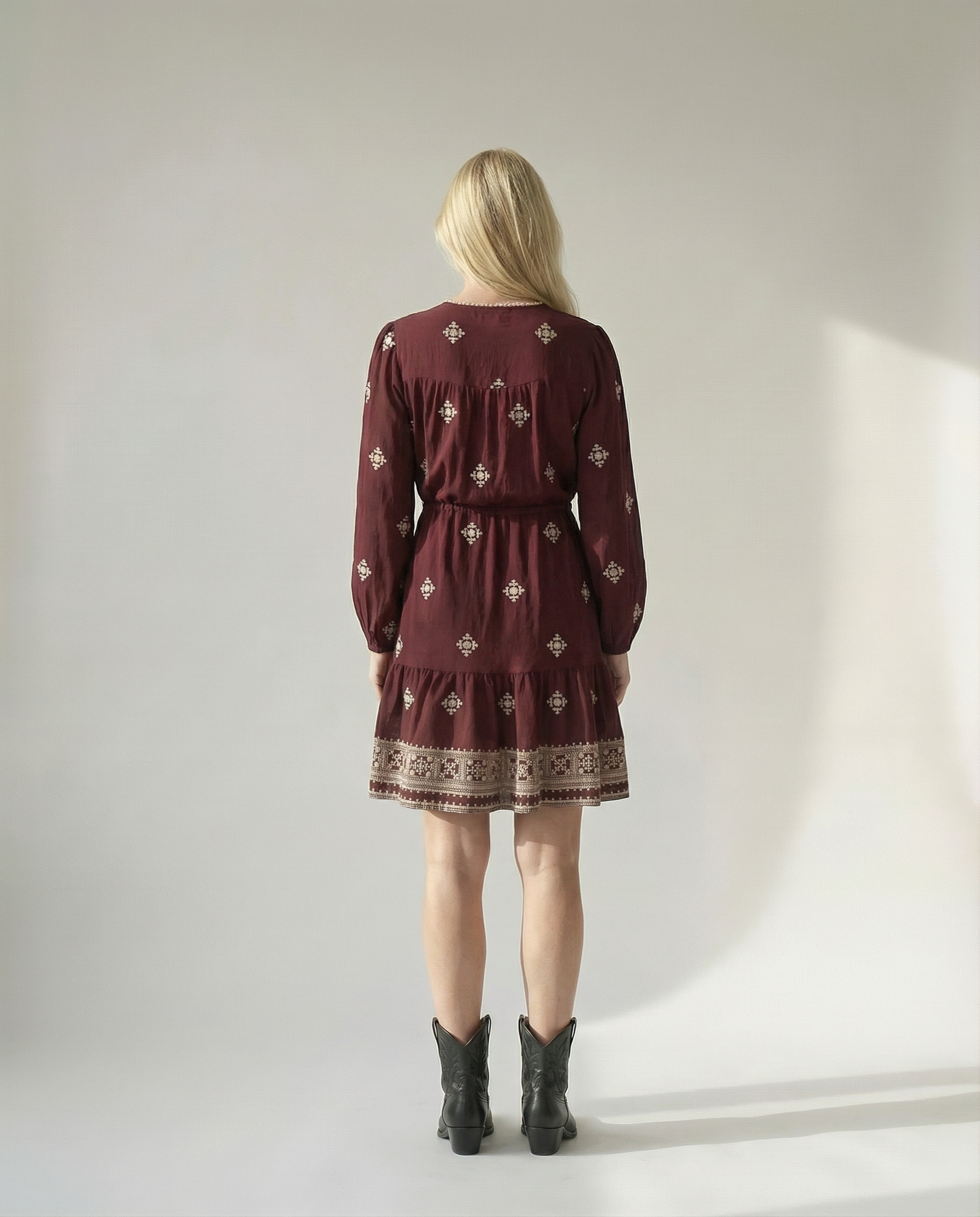 Cara Dress - Burgundy