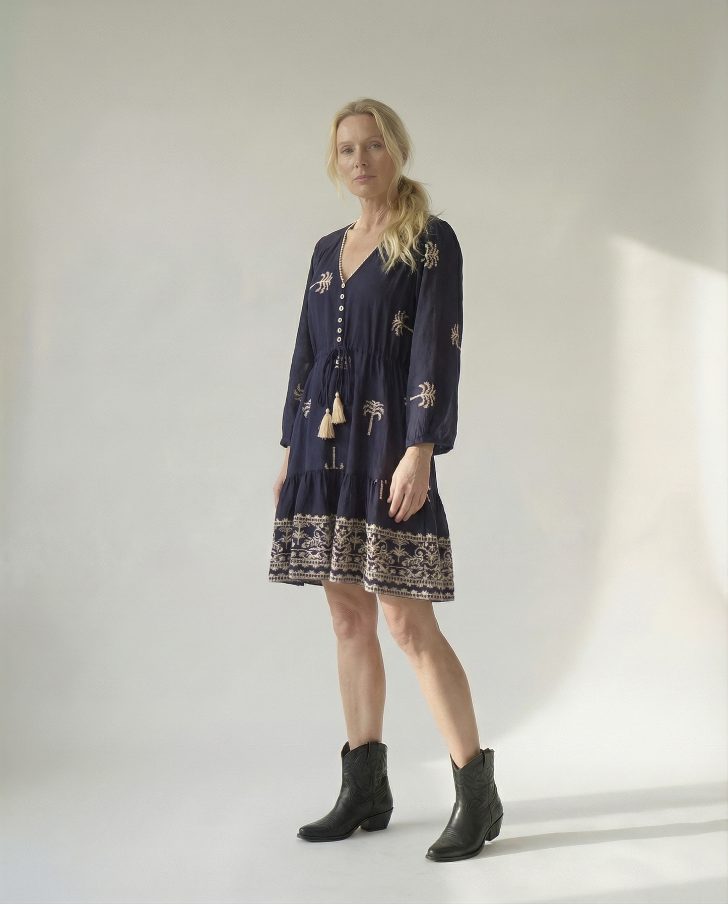 Cara Dress - Navy