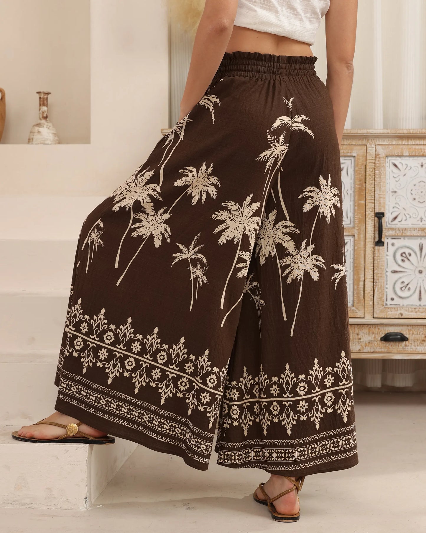 Chocolate Palm Pant By Iris Maxi