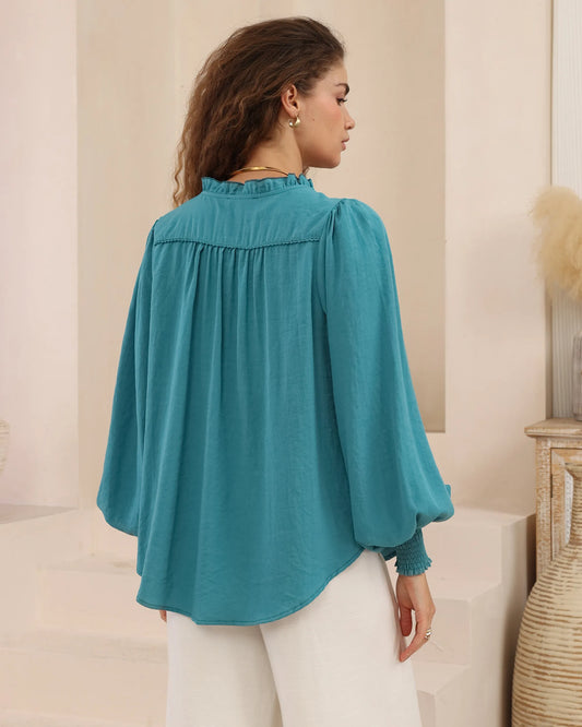 Teal Bella Blouse