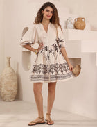 Palm Oasis Babydoll Dress