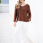 Coco Cotton Knitted Jumper Chocolate