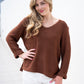 Coco Cotton Knitted Jumper Chocolate