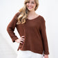 Coco Cotton Knitted Jumper Chocolate