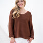 Coco Cotton Knitted Jumper Chocolate